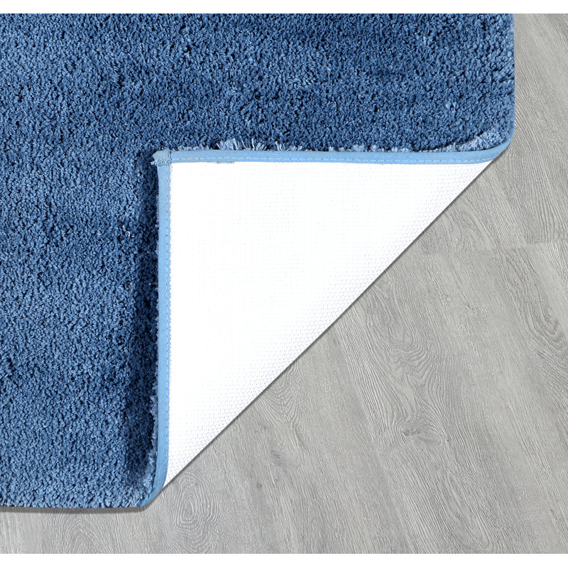 Tapis de bain Ultra Luxe, L 24 po x l 17 po, Bleu