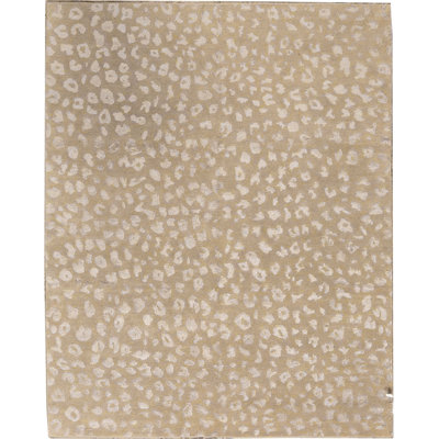 Hand-Knotted High-Quality Beige Area Rug