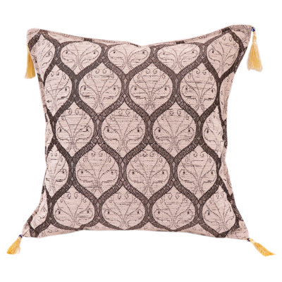 Southwestern Pillows Tassels Chenille Reversible Throw Pillow