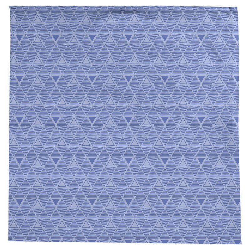 Nappe triangles dessinés à la main classiques, Bleu clair
