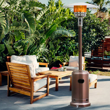 PAMAPIC 48000 BTU Propane Standing Patio Heater u0026 Reviews | Wayfair