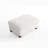Ermia Modern Upholstered Faux Fur Square Ottoman-111687811