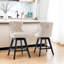 Tabouret de comptoir pivotant rembourré (ensemble de 2)-419045722