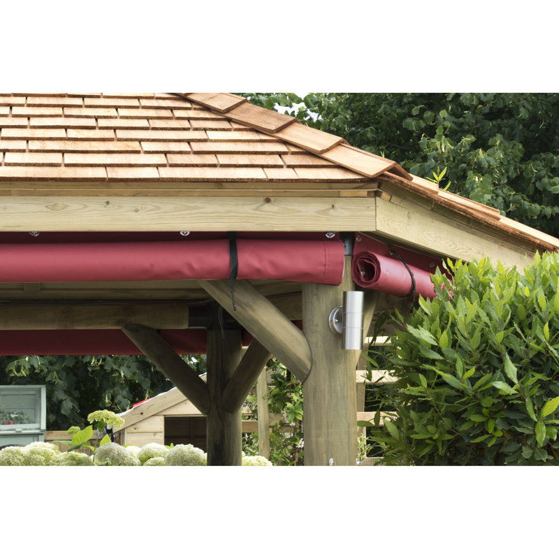 Forest Garden Fabric Curtain, Terracotta, 12cm H x 165cm W x 12cm D