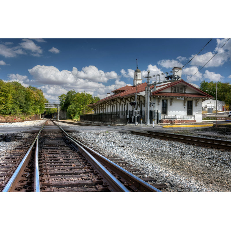 " Follow The Tracks " by Jeffrey Schreier, 32" H x 48" W
