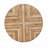 Round Dining Table with Black Metal Trestle Legs