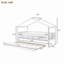 Lit en bois avec couchette-545354612
