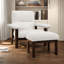 Chaise d'appoint Mid-Century avec repose-pieds et structure en bois