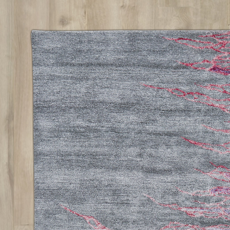 Tapis abstrait touffeté à la main Aventura, Rectangle 7 pi 3 po x 9 pi 3 po