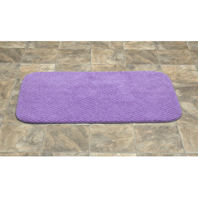 Tapis pour salle de bain en nylon avec envers antidérapant Juliahna