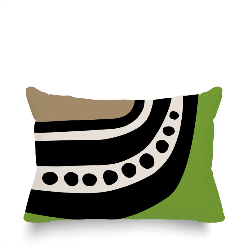 Coussin lombaire réversible intérieur / extérieur Sofi Minimalist, H 14 po x l 20 po, Chartreuse