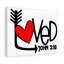 Loved John 3:16 1 Piece Wrapped Canvas Wall Art-364565393