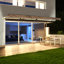 Auvent de patio semi-cassette avec lumières DEL - Collection Moroccan -54833136-131522909-54833124