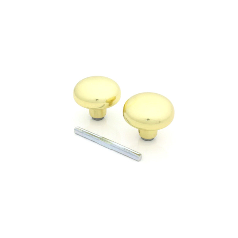 2.25'' Diameter Passage (Hall & Closet) Polished Brass Round Knob
