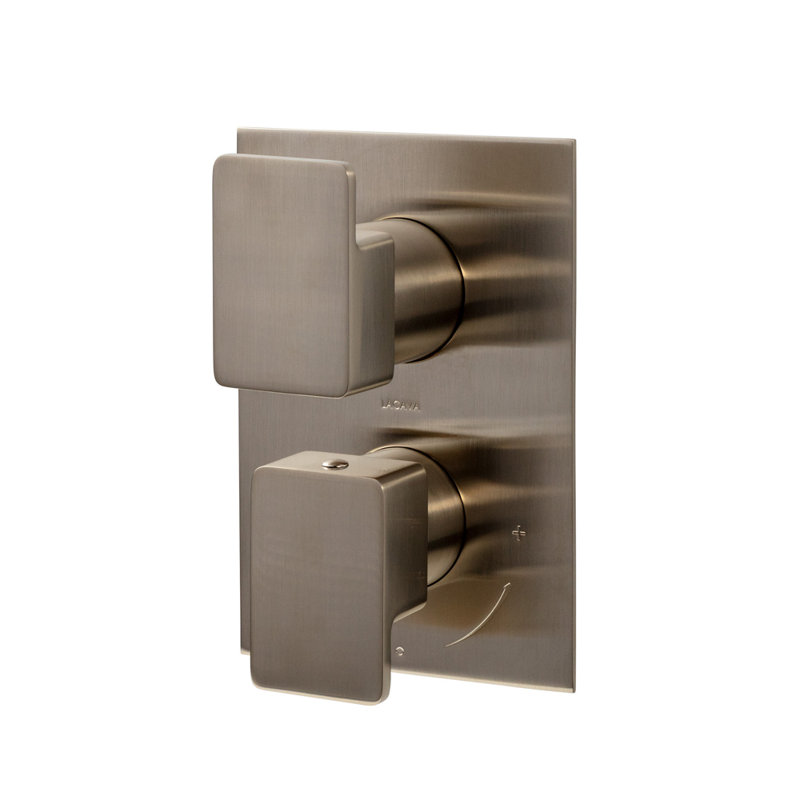 Eleganza Built-In 3-Way Progressive Pressure Balancing Diverter Mixer, Nickel
