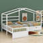 Lit plateforme simple avec trois tiroirs de rangement Bladric-91903842