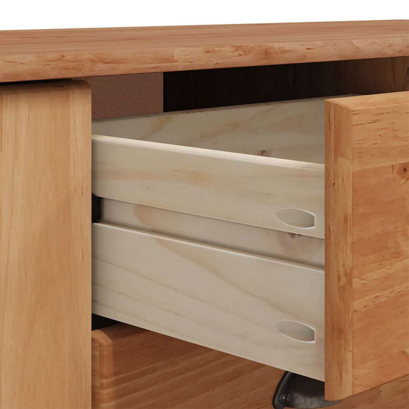 133.5cm Solid Wood Sideboard, Brown