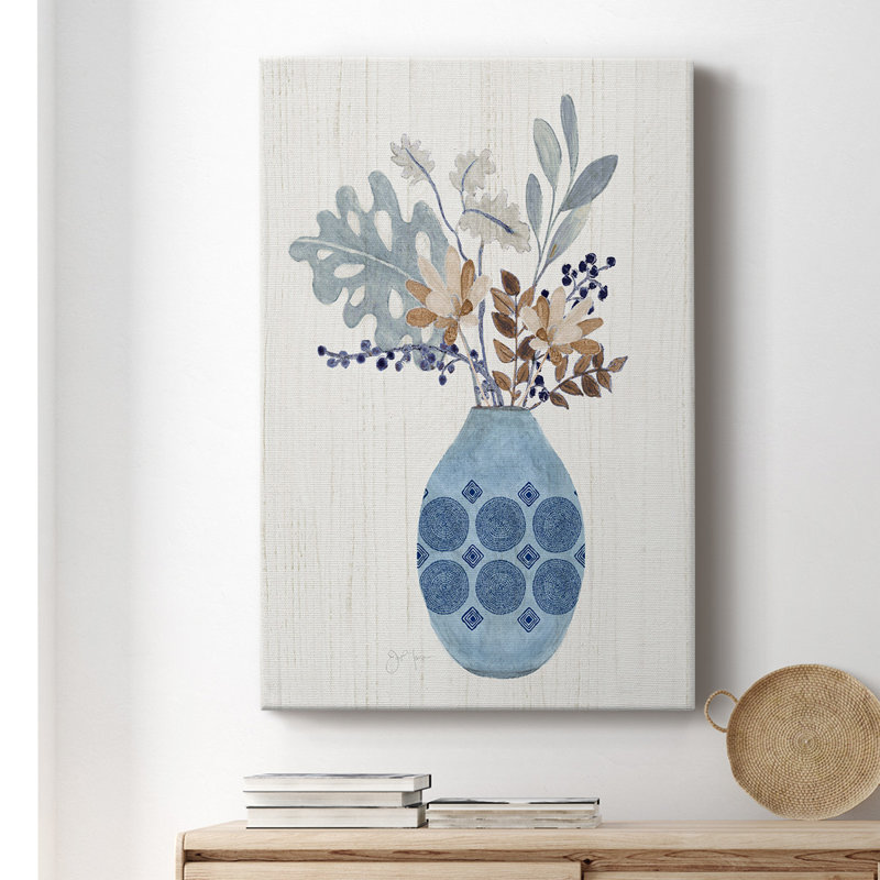 Boho Arrangement II, toile tendue avec châssis de qualité supérieure - prête à être accrochée, H 18 po x l 12 po x P 1 po
