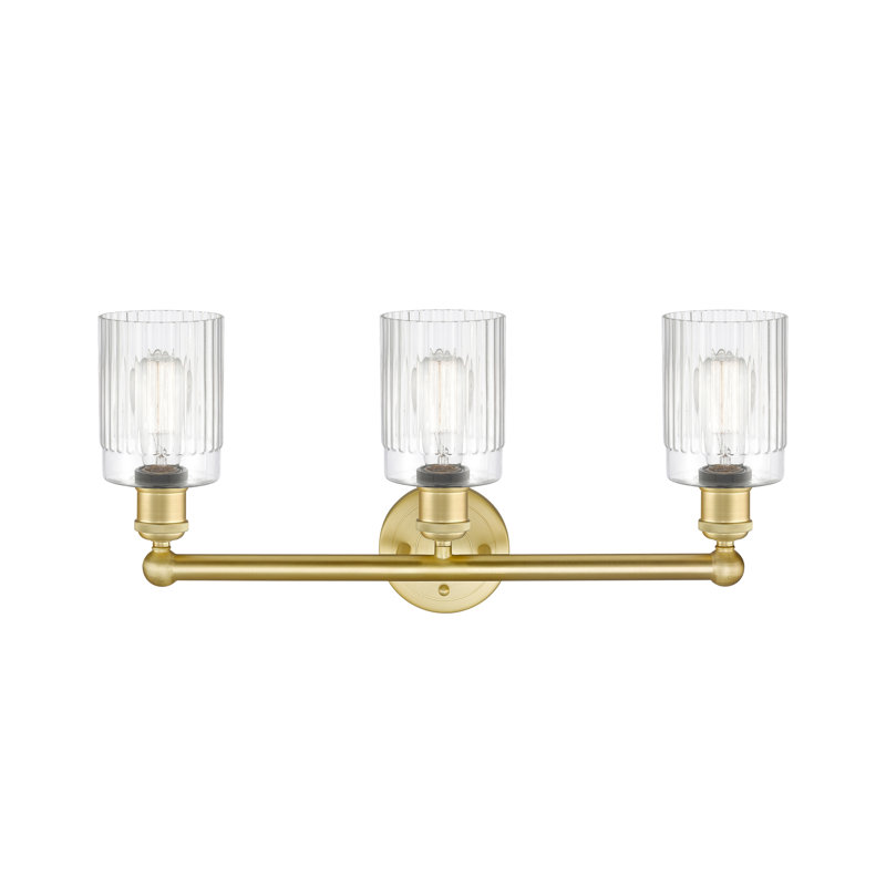 Kamena 3 - Light Dimmable Vanity Light, Clear, Satin Gold