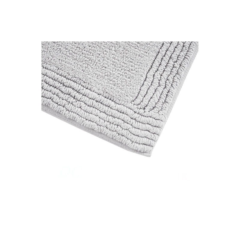 100% Cotton Tufted 3000GSM Reversible Bath Rug Grey 24X72", Gray, Single- 72" L x 24" W