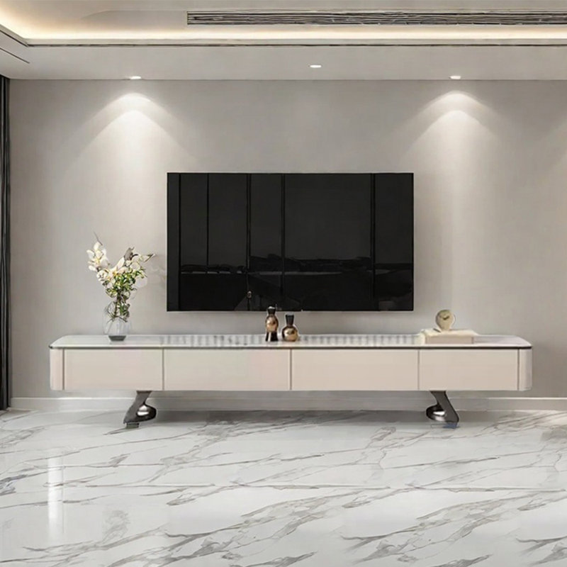 Meuble télé moderne et luxueux, 94.5"