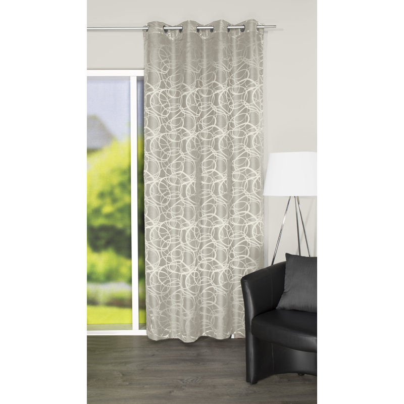 Dasaan Room Darkening Curtain Single Panel, Taupe