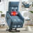 Chenille Single Motor Power Lift Recliner Chair With Massage And Heat-591503575