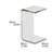 25.59" 4.72" Thick Brown Acrylic C-Shaped Side Table, Modern Waterfall End Table, No Assembly Multipurpose Acrylic Table for Living Room, Bedroom, Bathroom & Office-70572571