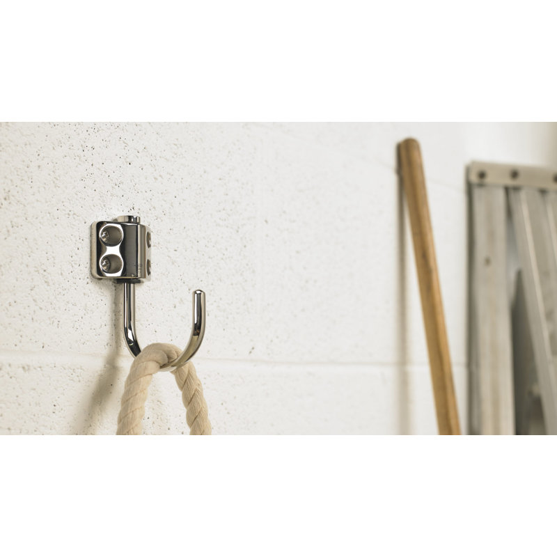 Crochet mural pivotant en acier inoxydable utilitaire