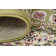 Tapis vert à motif floral Jackson