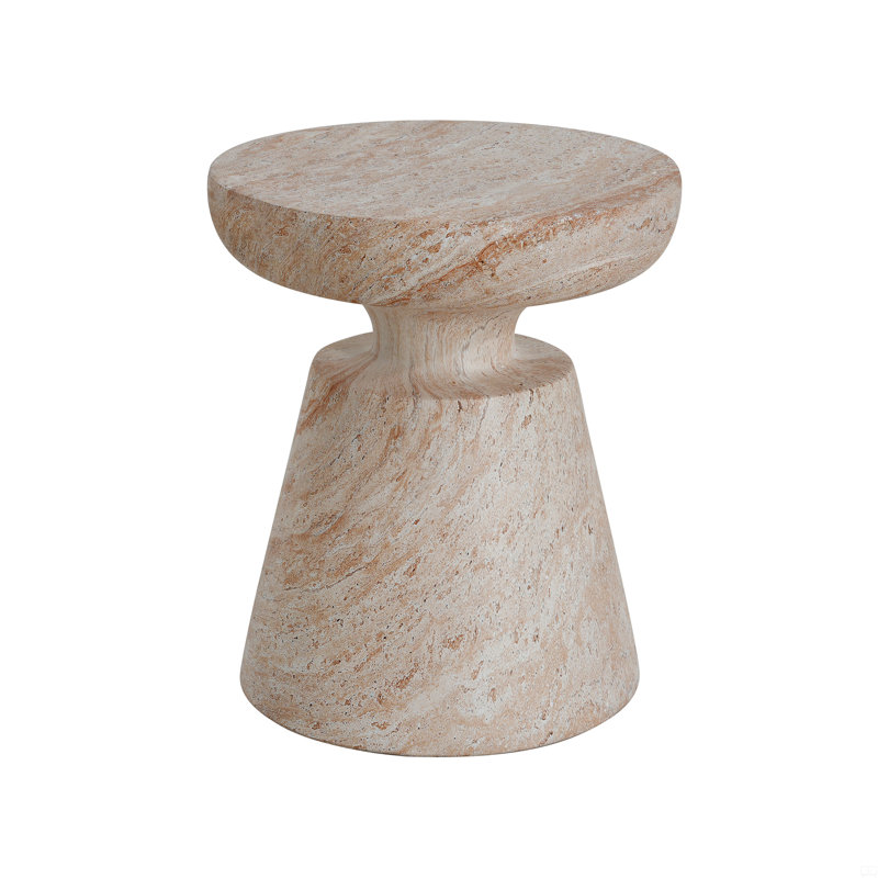 Outdoor/Indoor Lightweight Concrete Side Table