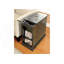 Table de bout, table d'appoint de style transitionnel moderne, table de chevet avec armoire de rangement