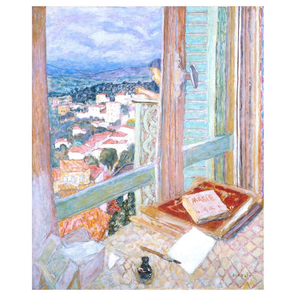 Gerahmtes Leinwandbild La Fenêtre von Pierre Bonnard