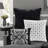 Modern Black King Bedding Sets, 7 Piece Cotton Printed Comforter Set, Oeko Tex Certified