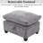 106" U Shaped Sectional Sofa Set with Storage Ottoman & USB Ports, Modular Cloud Couch with Chaise Lounge & Pillows-531142180