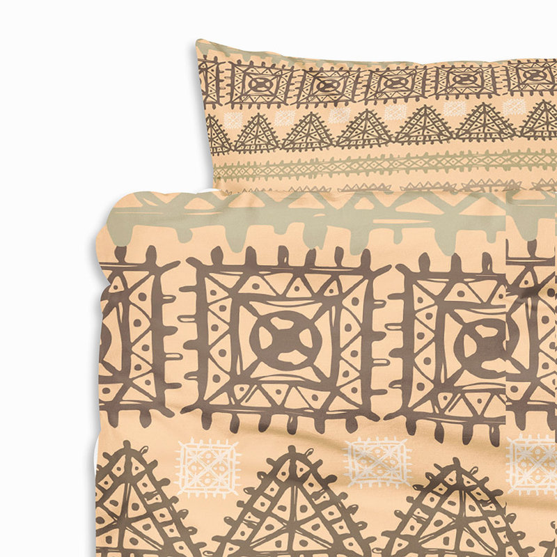  Housse de couette Tribal, Housse de couette grand et 2 taies décoratives