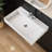 Chloe 32'' Wall Mounted Bathroom Sink Solid Surface Bathroom Vessel Sink