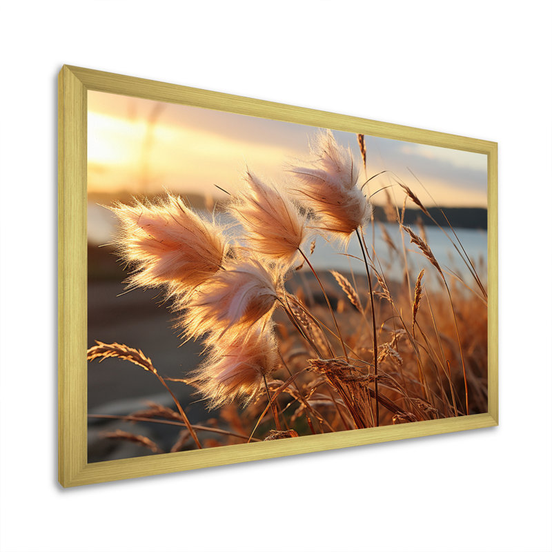 Wildflowers Sublime Horizons, reproduction d'art sur toile, H 16 po x l 32 po x P 1 po, Cadre doré à une seule photo