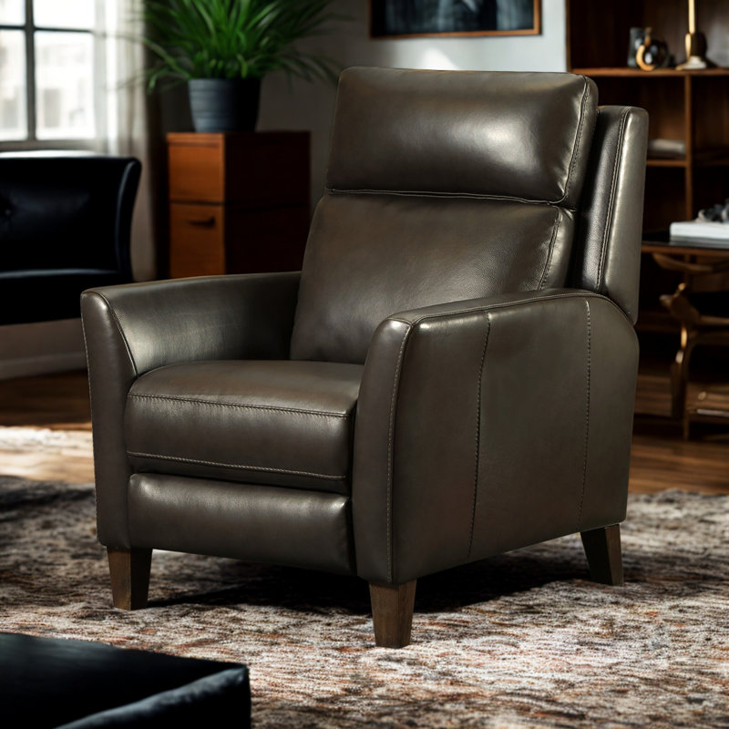Blairchild Leather Power Hi-Leg Recliner, Brown