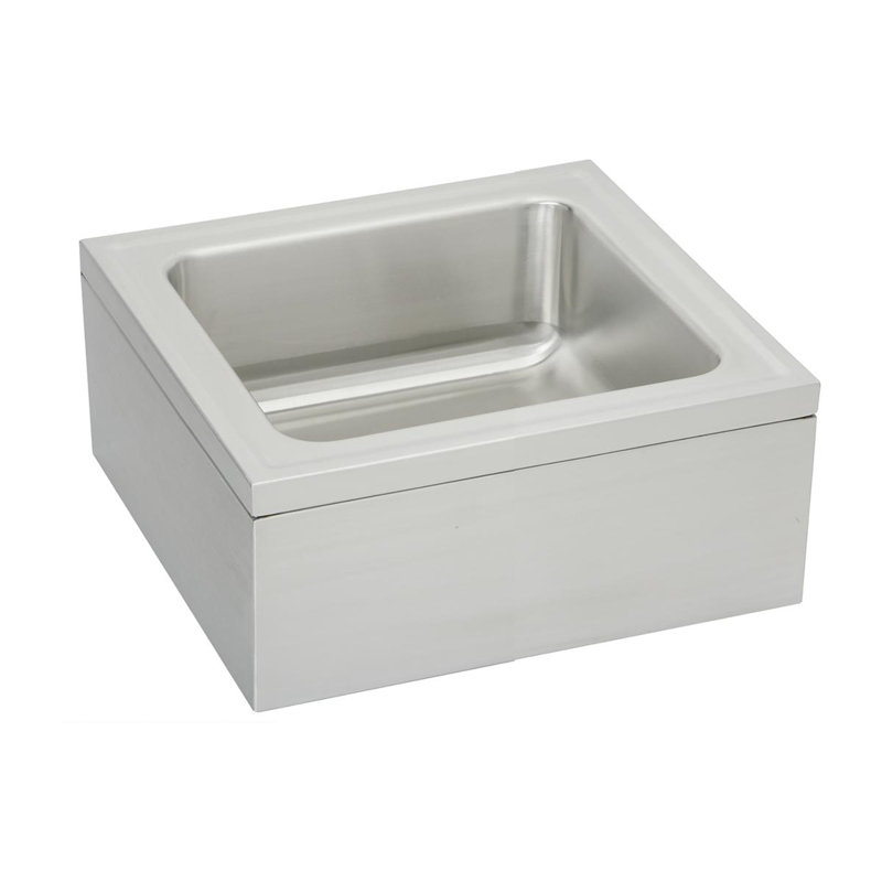 Elkay Stainless Steel 25" X 23" X 8" Single Bowl, Floor Mount Service Sink Package