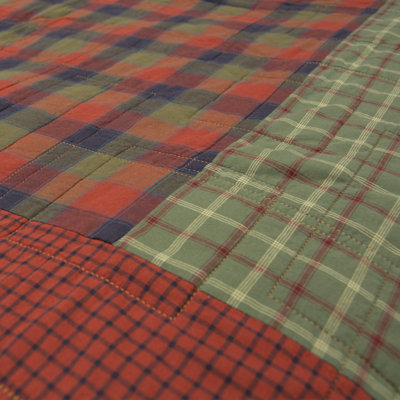 Donna Sharp Campfire Square Pieced Cotton King Quilt