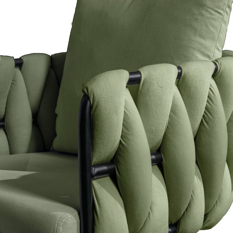 18'' H Tufted Upholstered Armchair