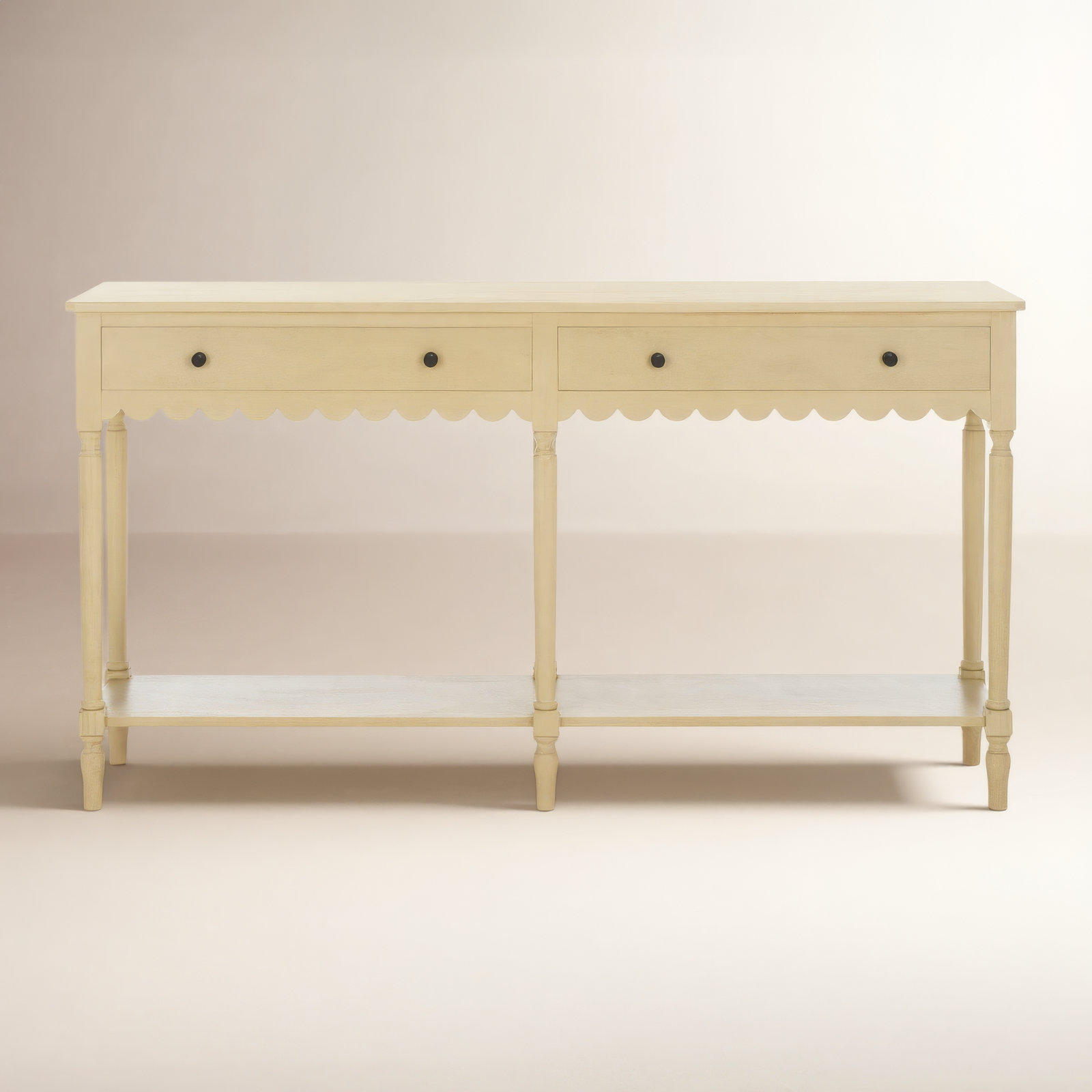 Branden 2-Drawer Console Table, Natural