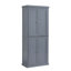 Organisateur de cuisine autoportant de 72,4 po avec 4 portes et tablettes réglables-92541956