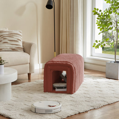 Ottoman Storage Bench Pet Supplies  Corduroy Bench Cat's Nest To Hide For The Living Room, Entryway And Bedroom