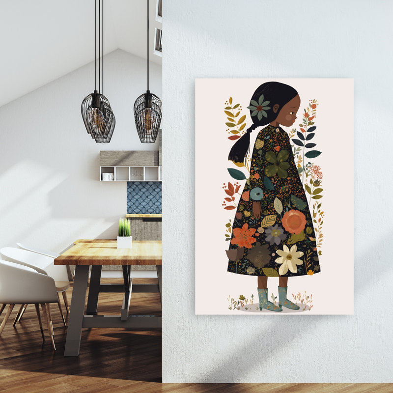 Impression d'art mural floral, H 60 po x l 40 po