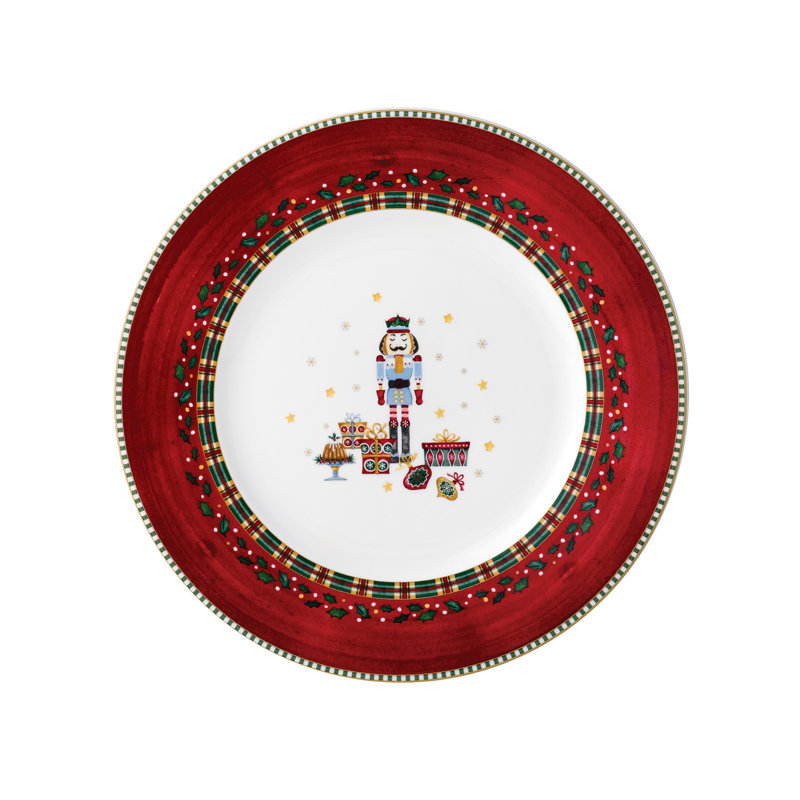 Nutcracker Bone China Salad/Dessert Plate