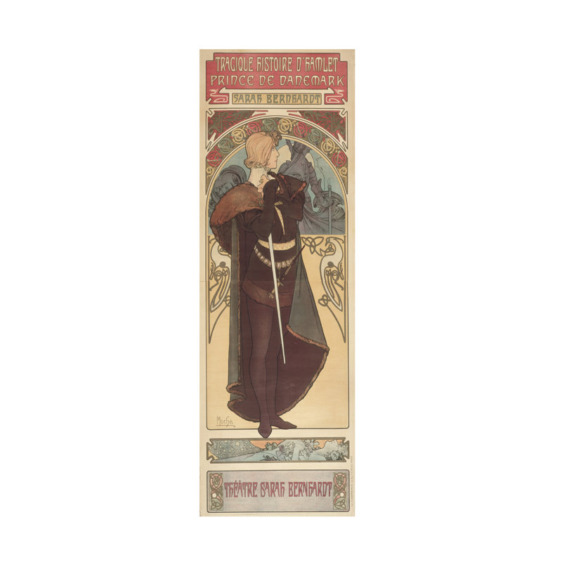 Art sur toile d'Alphonse Marie Mucha, 1899, H 32 po x l 10 po