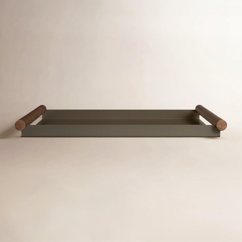 Estate Decorative Tray, Dark Olive/Acacia