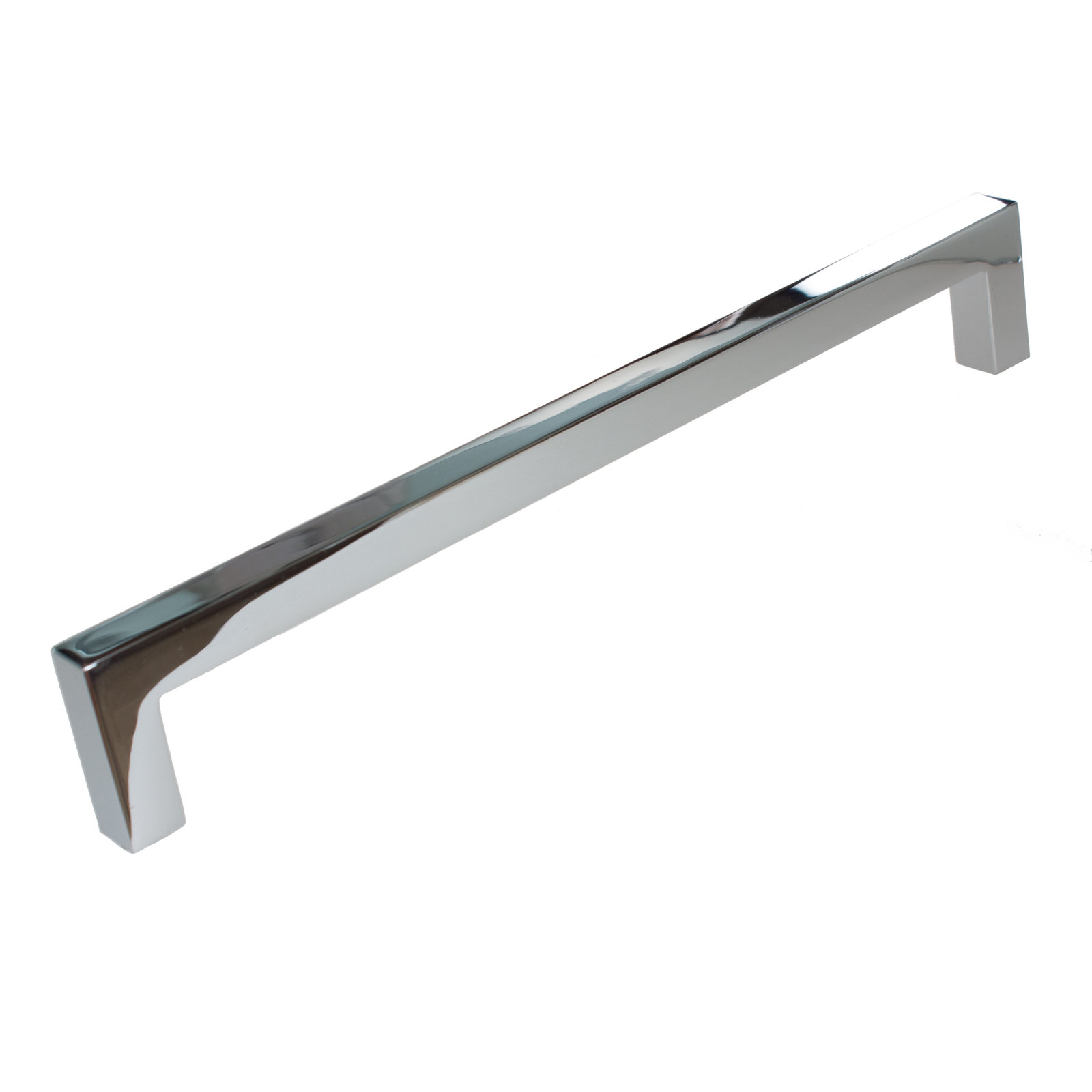 Kingston Solid Square Bar Cabinet Pull, 5 1/16", Polished Chrome